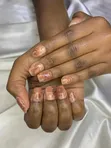 Hard Gel Nails - Brown Marble Tortoise Shell | Medium Square - 2