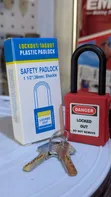 Safety Lockout Padlock (Red) - 2