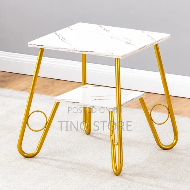 Modern Two-Tier Side Table - 1