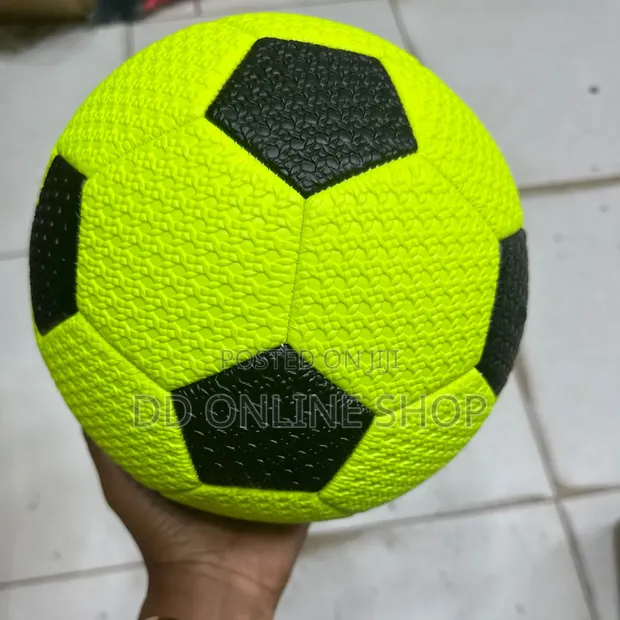 Neon Yellow & Black Foam Indoor Soccer Ball - 1