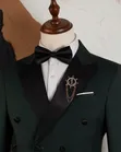 Navy Green Formal Men's Suit - Brand Turkey - 3