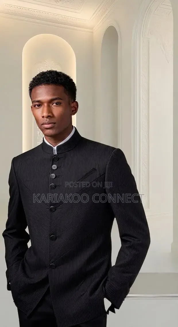Classic Black Corduroy Suit - Brand New - 1
