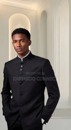 Classic Black Corduroy Suit - Brand New