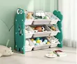 Children's Storage Shelf with 9 Plastic Bins - 1