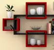 Deco Wall Shelf Decorations - Yellow Glossy Finish - 2