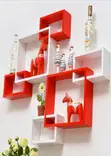 Deco Wall Shelf Decorations - Yellow Glossy Finish - 4
