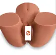 CURVE Silicone Torso Sex Doll - Brown - 1