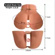 CURVE Silicone Torso Sex Doll - Brown - 4