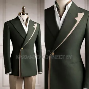 Premium Men's Double-Breasted Suit by MARCELINO