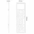 Yesido KB49 Tri-Fold Wireless Bluetooth Keyboard with Touchpad - 2