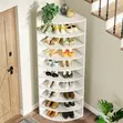 Brand New Wood-Mode Shoe Rack - White - 1