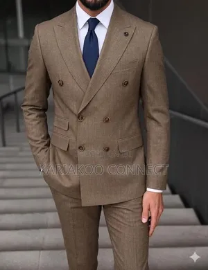 Official Taupe Brown Men's Suits by Ricardo