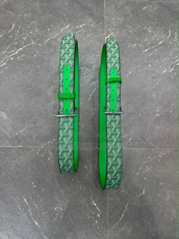 Goyard Ruby Design Leather Belt - 1