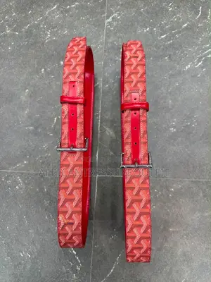 Goyard Ruby Design Leather Belt