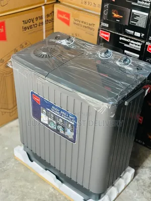Impex 7kg Twin Tub Semi-Automatic Washing Machine - Dark Grey