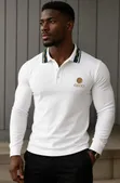 Gucci Luxury Men's Long-Sleeve Polo Shirts - 4