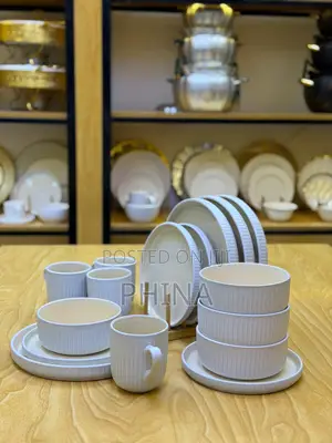 Seti ya Sahani 16: Sahani 4, Bakuli 4, Vikombe 4, Side Plate 4