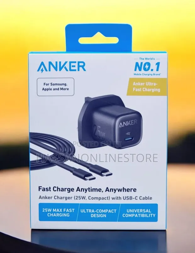 Anker B2656 25W Wall Charger + Free Cable - 1