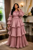 Elegant Women's Dress - Multicolor - 3