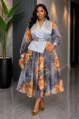 Elegant Multicolor Women's Dress - Brand New - 1
