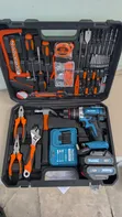 Brand New Cordless Drill Tool Box Kit (2 Rechargeable Batteries) - 1