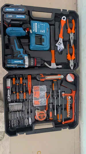 Brand New Cordless Drill Tool Box Kit (2 Rechargeable Batteries)