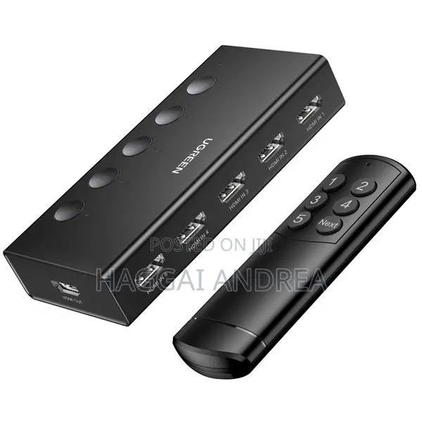 Ugreen CM568 5-in 1-Out HDMI Switcher - 1