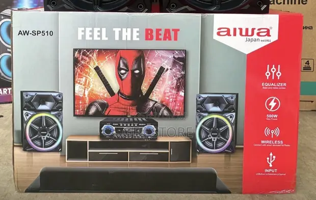Aiwa Home Theatre W500 with 2 Microphones (Brand New) - 1