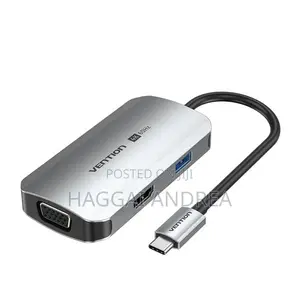 Vention USB-C 4-in-1 Docking Station (HDMI, VGA, USB 3.0, PD)