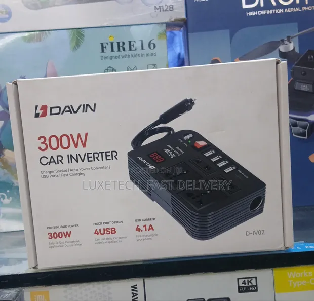Davin 300W Car Power Inverter | 12V to 220V DC-AC Converter - 1