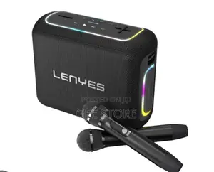 Lenyes S867 Speaker ya Karaoke ya Nje 200W RGB