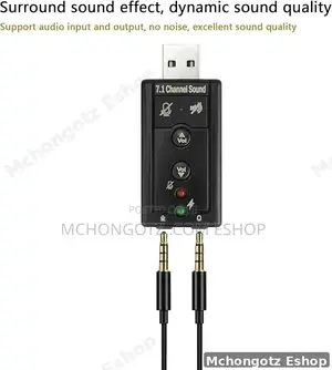 USB Virtual 7.1 Channel Sound Adapter