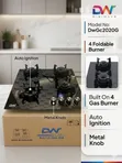 Digiwave 4-Gas Foldable Burner Hob DWGC 2020 - 1