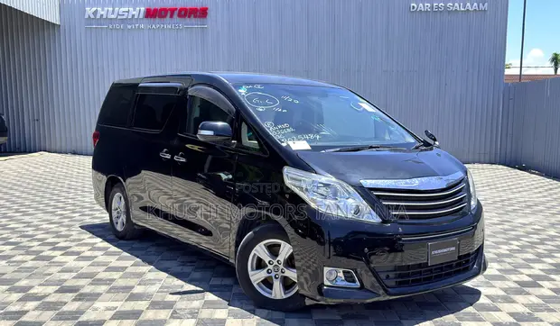 Toyota Alphard 2008 Nyeusi - 1
