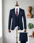 Premium 3-Piece Slim-Fit Suits for Modern Corporate Men - 4