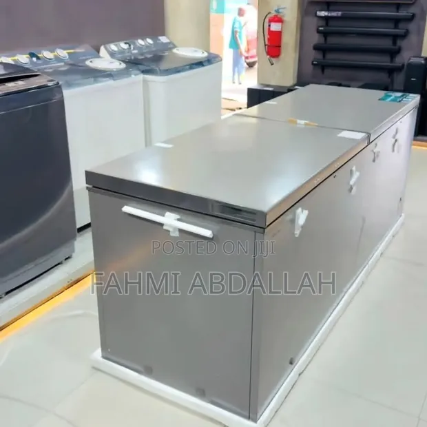 Hisense 701L Double Door Chest Freezer (H910CFS) - Silver, Mpya Kabisa - 1