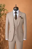 Premium Beige 3-Piece Luxury Suit - 5