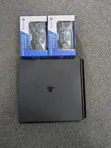 PS4 Slim Console with 2 Controllers and 7 Games - 1