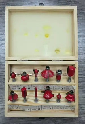 Force Router Bit Set 6mm (12 Pieces)