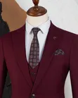 Premium Burgundy 3-Piece Suit - 1