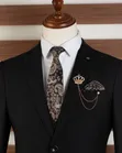 Luxury Black Bagozza Executive Business Suit (3 Pieces) - 1