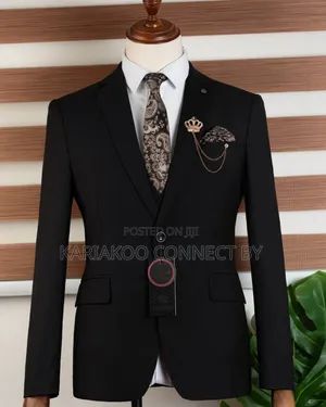 Luxury Black Bagozza Executive Business Suit (3 Pieces)