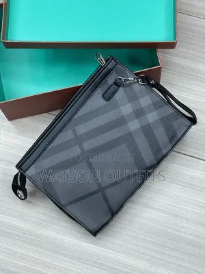 Men's Genuine Leather Clutch Bag