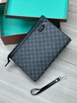 Men's Genuine Leather Clutch Bag - 4