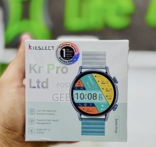 Kieslect Kr Pro LTD Smart Calling Watch Silver - 1