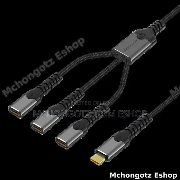 USB-C 3-in-1 Hub Splitter Cable - 1
