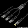 USB-C 3-in-1 Hub Splitter Cable - 1
