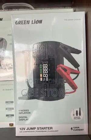 Green Lion 12V Jump Starter, Power Bank & Air Compressor