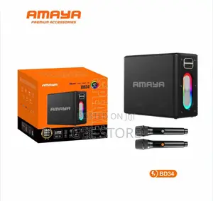 Amaya BD34 Wireless Bluetooth Speaker with 2 Microphones