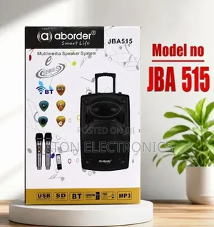 Aborder 15-Inch Speaker with 2 Wireless Microphones